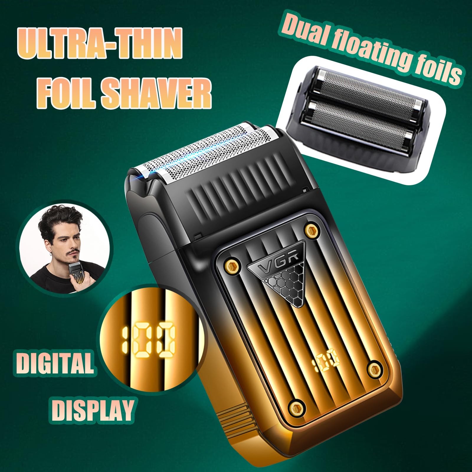 VGR 644 Professional Hair Clippers for Men with Trimmer Electric Shavers