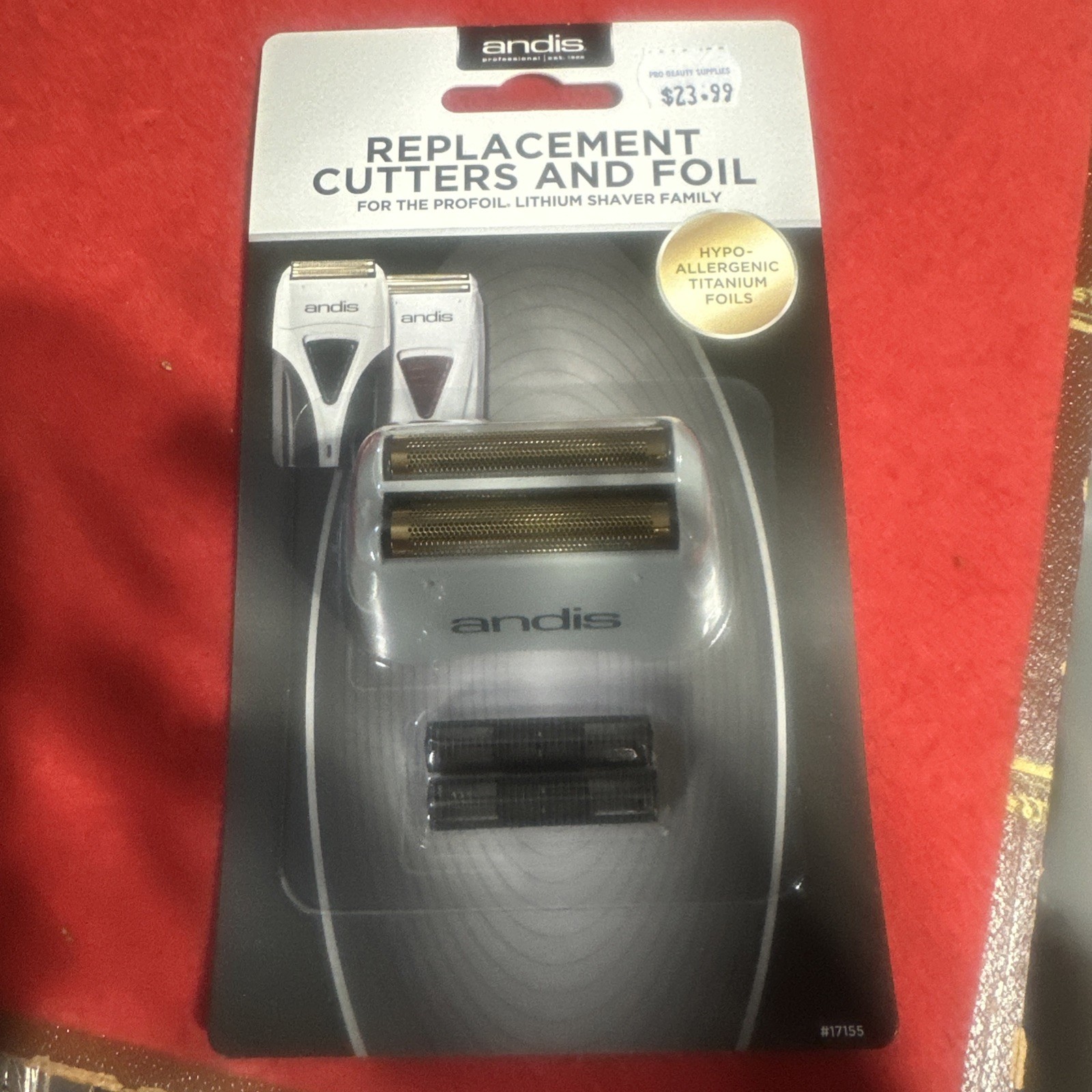 Andis Pro Shaver Replacement Foil and Cutter #17155 For #17150and 17200 ShaverB9