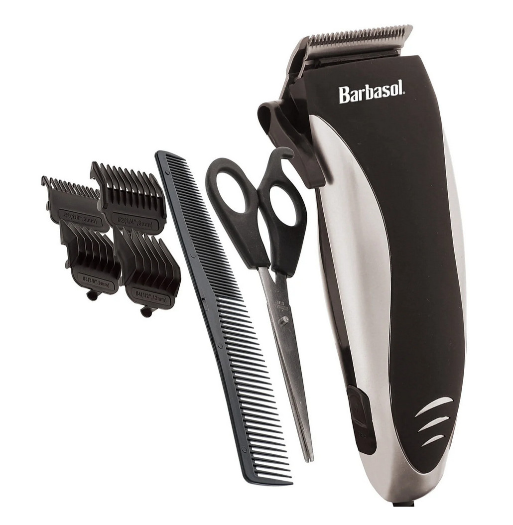 Barbasol Pro 10-Piece Hair Clipper Trimmer Kit – Electric Grooming Set – NEW