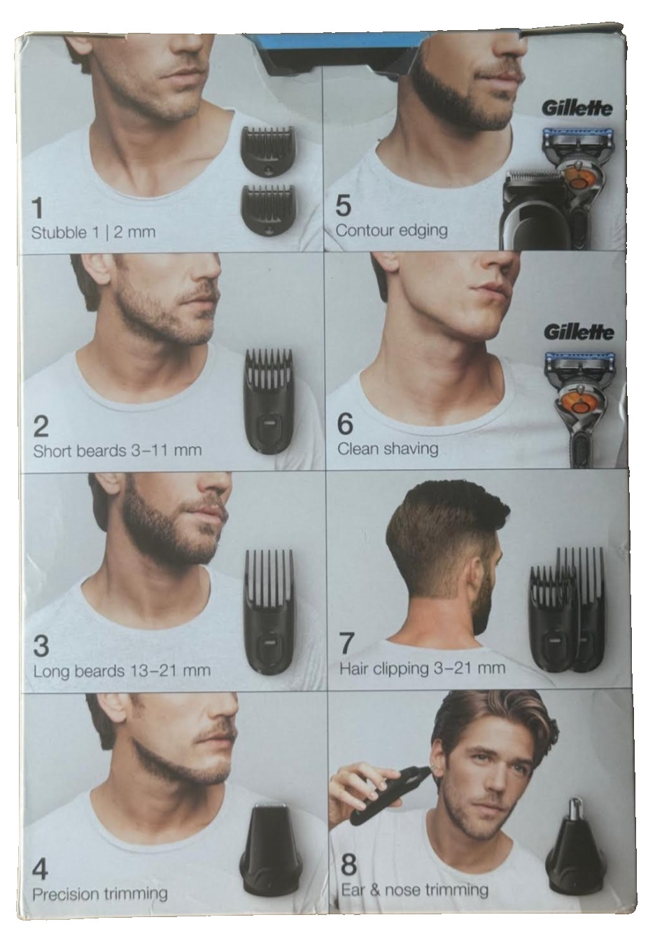 Braun Multi Beard Hair Trimmer Kit Gillette Fusion All 8 in 1 Men MGK3060 NEW