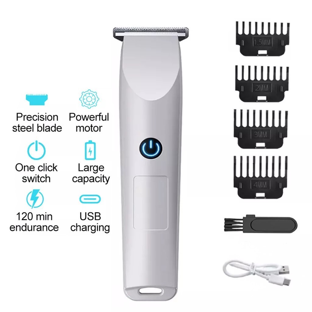 White Men Electric Hair Clipper Beard Trimmer Barber Shaving Tool