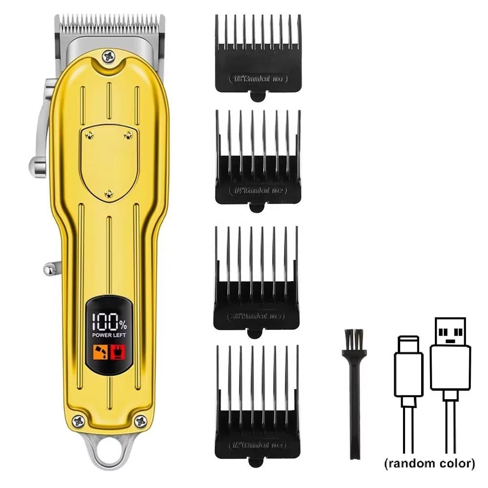 Professional Hair Clippers Trimmer Mens Barber Hair Cutting kit Machine Cordless