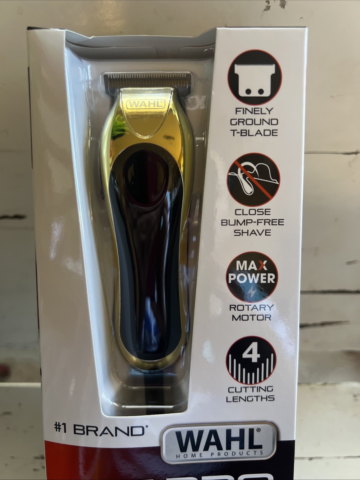 Wahl T-Pro Corded Compact Men’s Beard Trimmer Gold Black T-Blade NEW