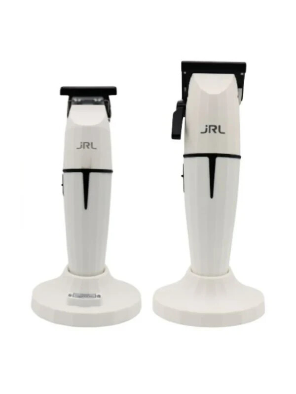 JRL White Ghost Hair Clipper & Trimmer SET – Onyx with Docks – BRAND NEW