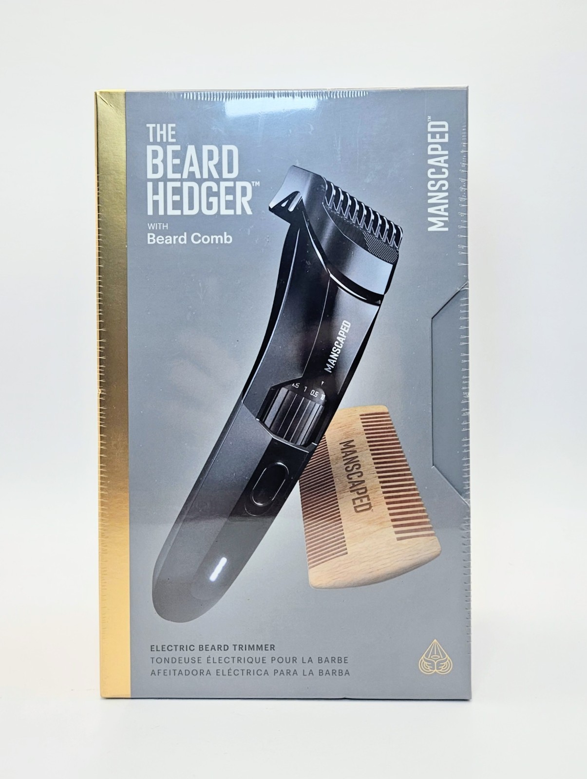 MANSCAPED The Beard Hedger Electric Beard Trimmer w/ Beard Comb NEW & SEALED