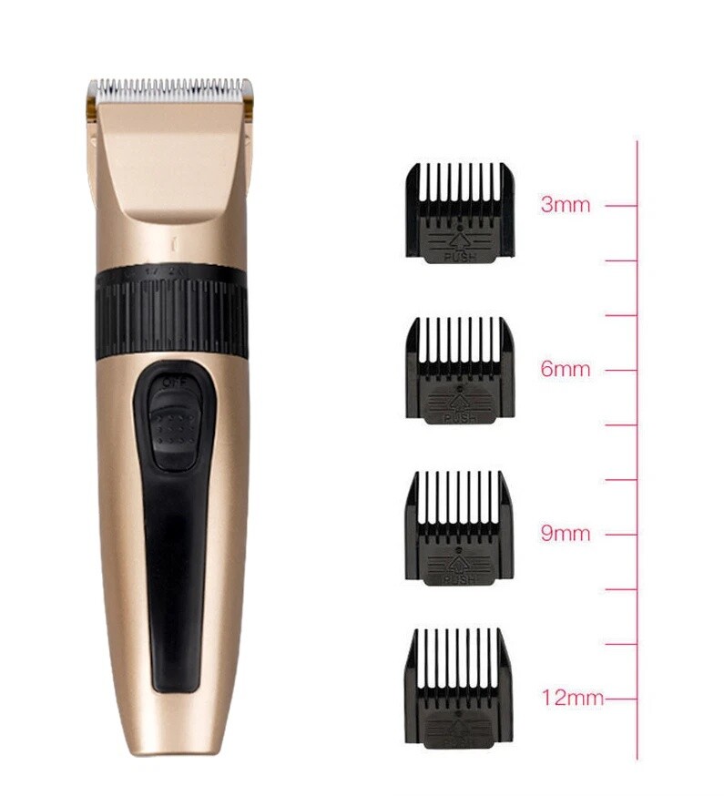 Mens Professional Hair Clippers Trimmer Barber Hair Cutting Kit Machine Cordless