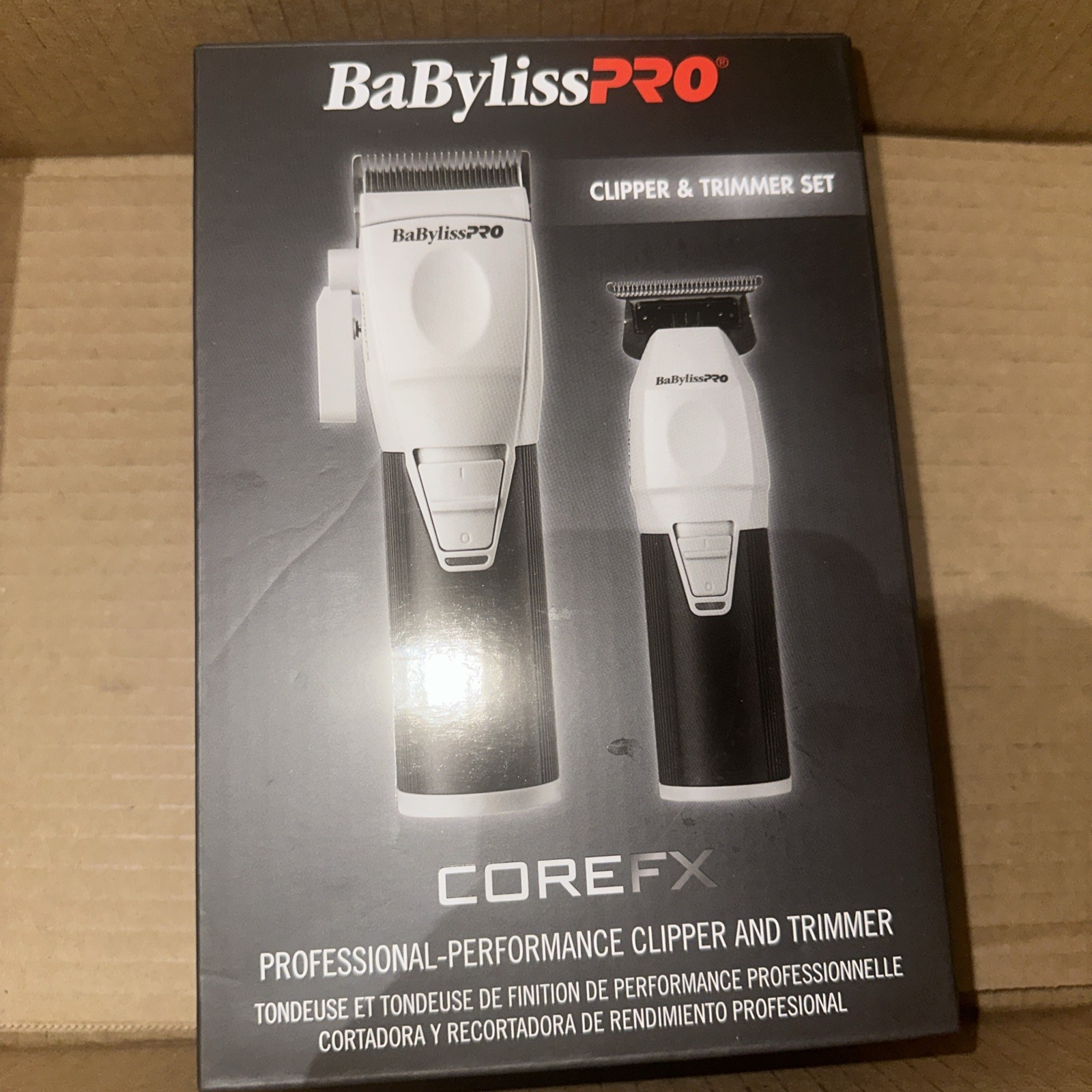BaByliss PRO Corefx Collection Cord/Cordless Clipper Trimmer Set