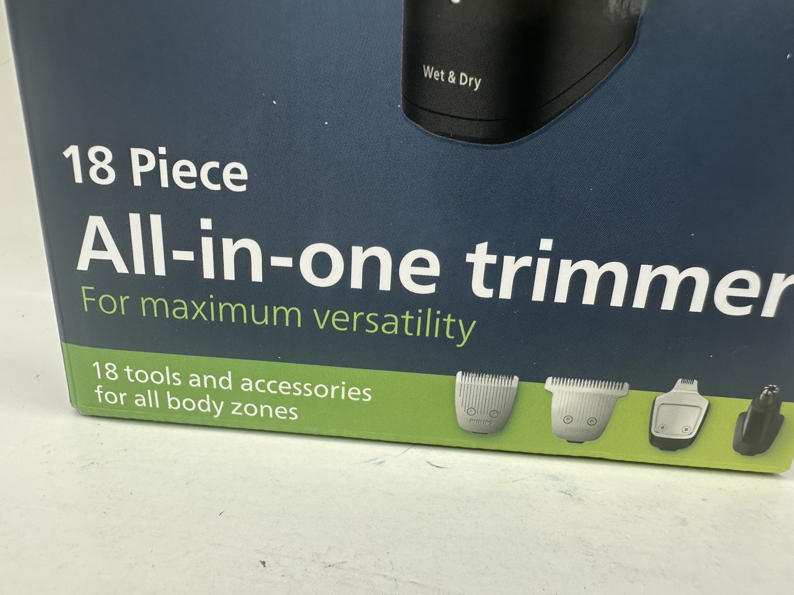 Philips Norelco Multigroom 5000 Trimmer 18pc All-in-One 11 Lengths Body Face New