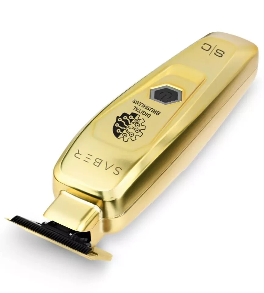 StyleCraft Saber Cordless Hair Trimmer w/Digital Brushless Motor Gold | SC405G