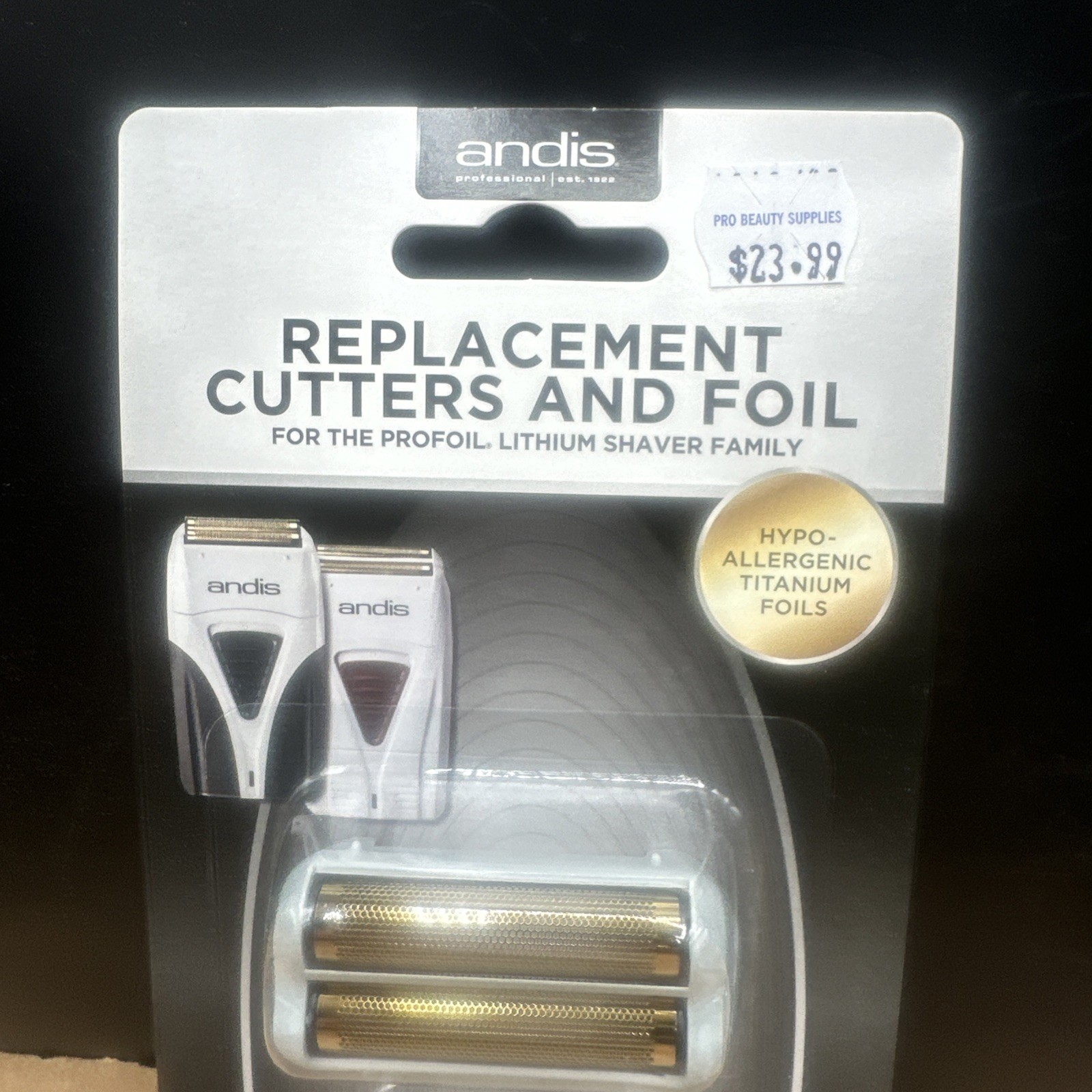 Andis Pro Shaver Replacement Foil and Cutter #17155 For #17150and 17200 ShaverB9