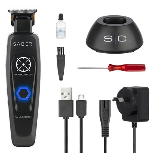StyleCraft by Silver Bullet Digital Brushless Motor Saber Hair Trimmer Black