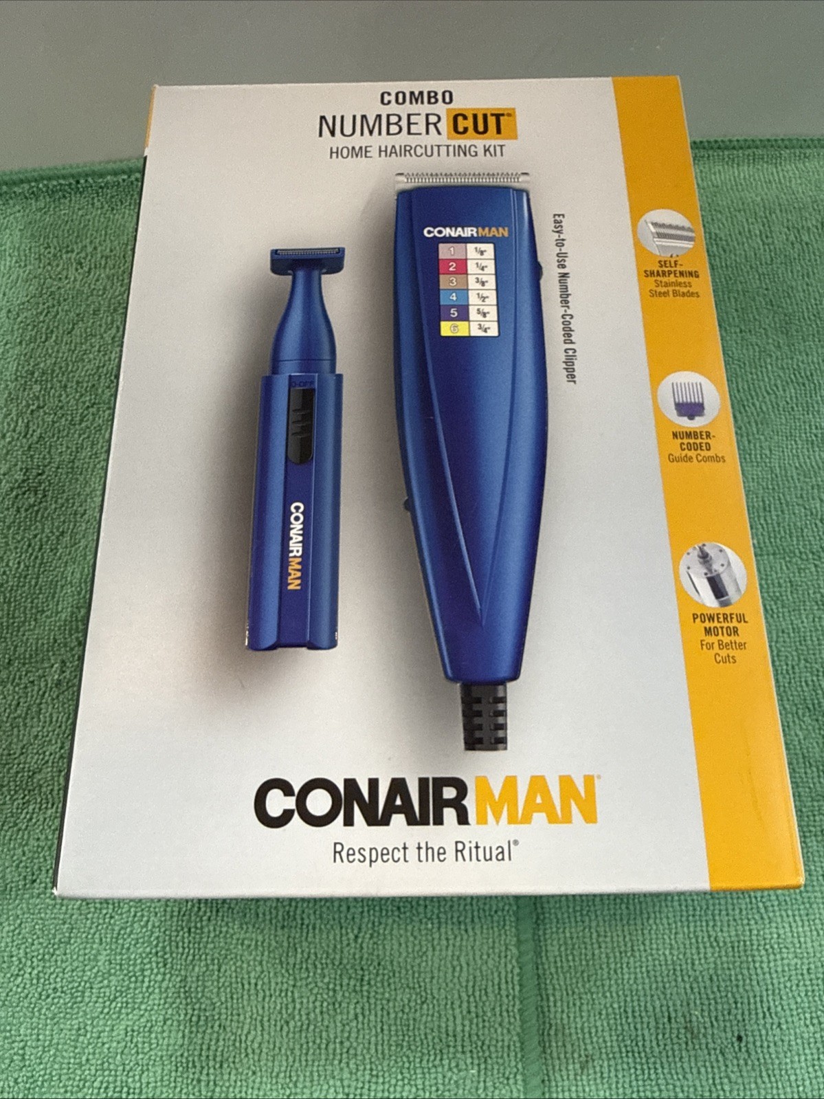 NEW Conair Man Combo Number Cut Home Haircutting Kit