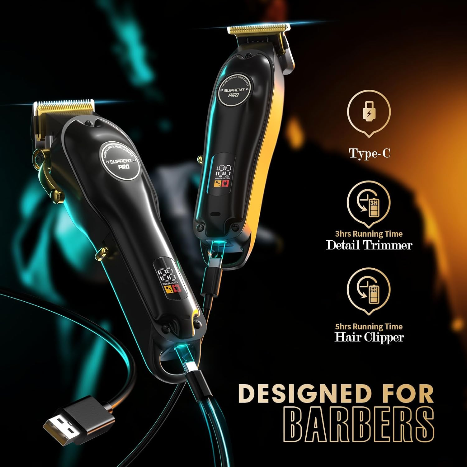 PRO Máquinas Profesionales Para Cortar Cabello Maquina Cortadora De Pelo Set MEN