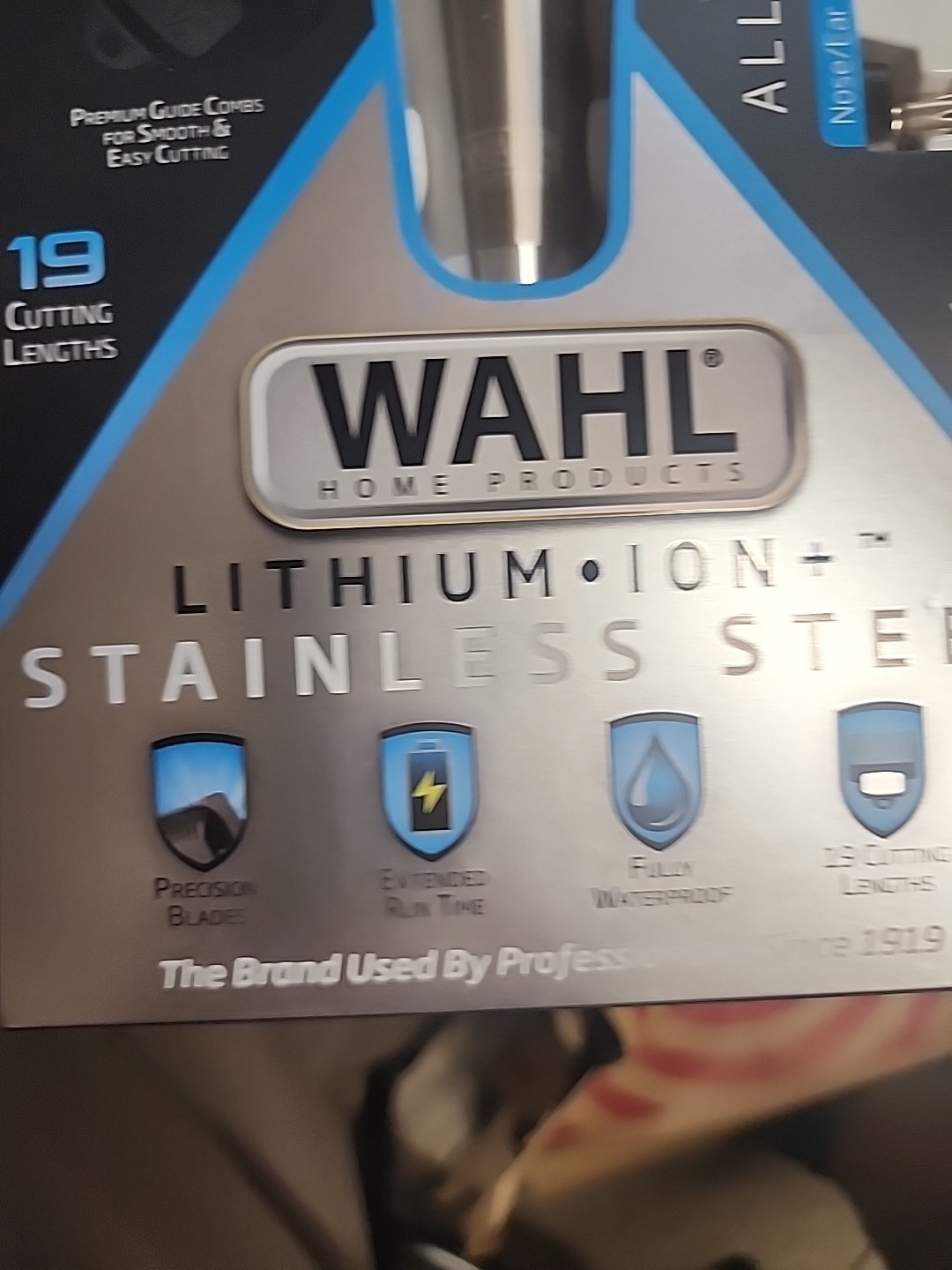 WAHL Lithium Ion STAINLESS STEEL TRIMMER All-in-One Grooming Kit HAIR EAR NOSE
