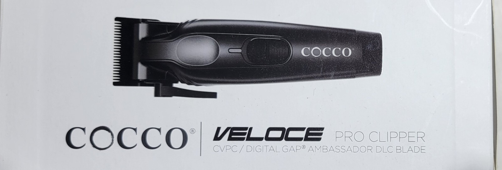 COCCO Veloce Pro MATTE BLACK Clipper Brushless Motor, Digital GAP GREPHENE Blade