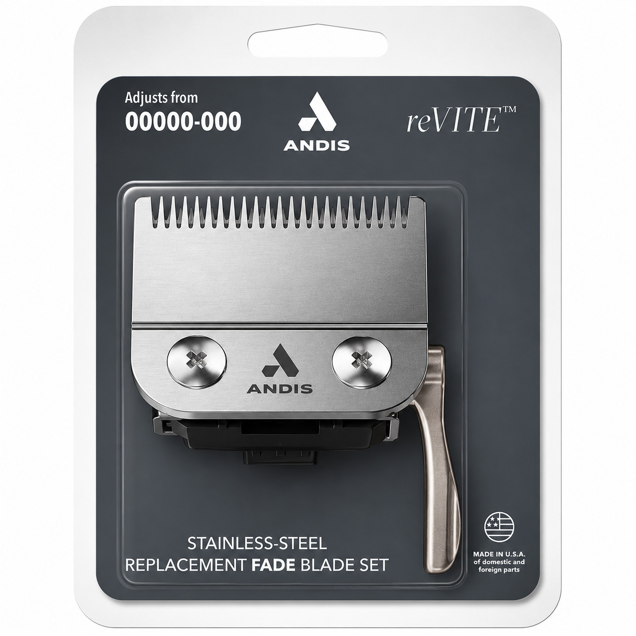 Andis reVITE Adjustable Taper Clipper & Fade Blade Combo 86015 + 86100