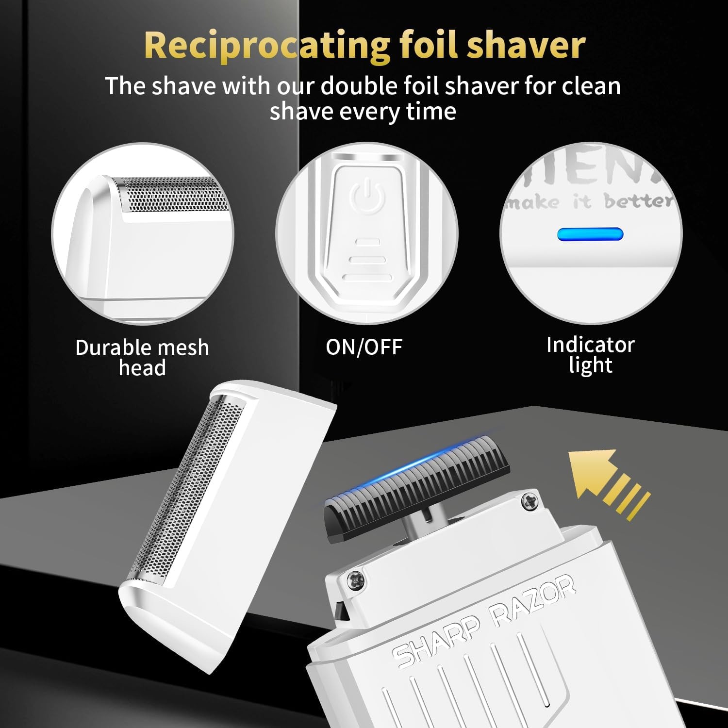PRO Hair Clippers for Men, 3-in-1 Cordless Barber Kit