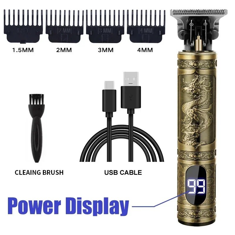 Professional Hair Clippers Trimmer Cutting Beard Cordless Barber Shaving Machine