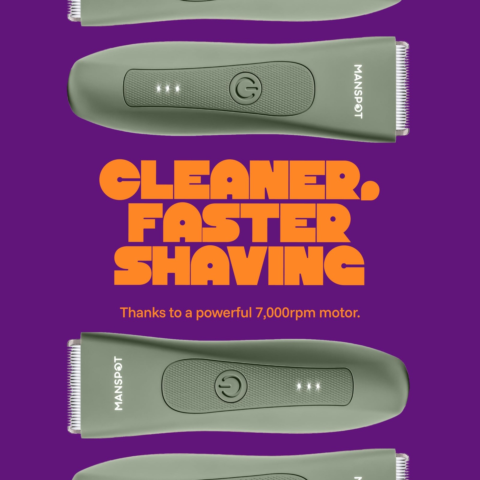 MANSPOT Manscape Groin & Body Hair Trimmer for Men & Women | Hypoallergenic Repl