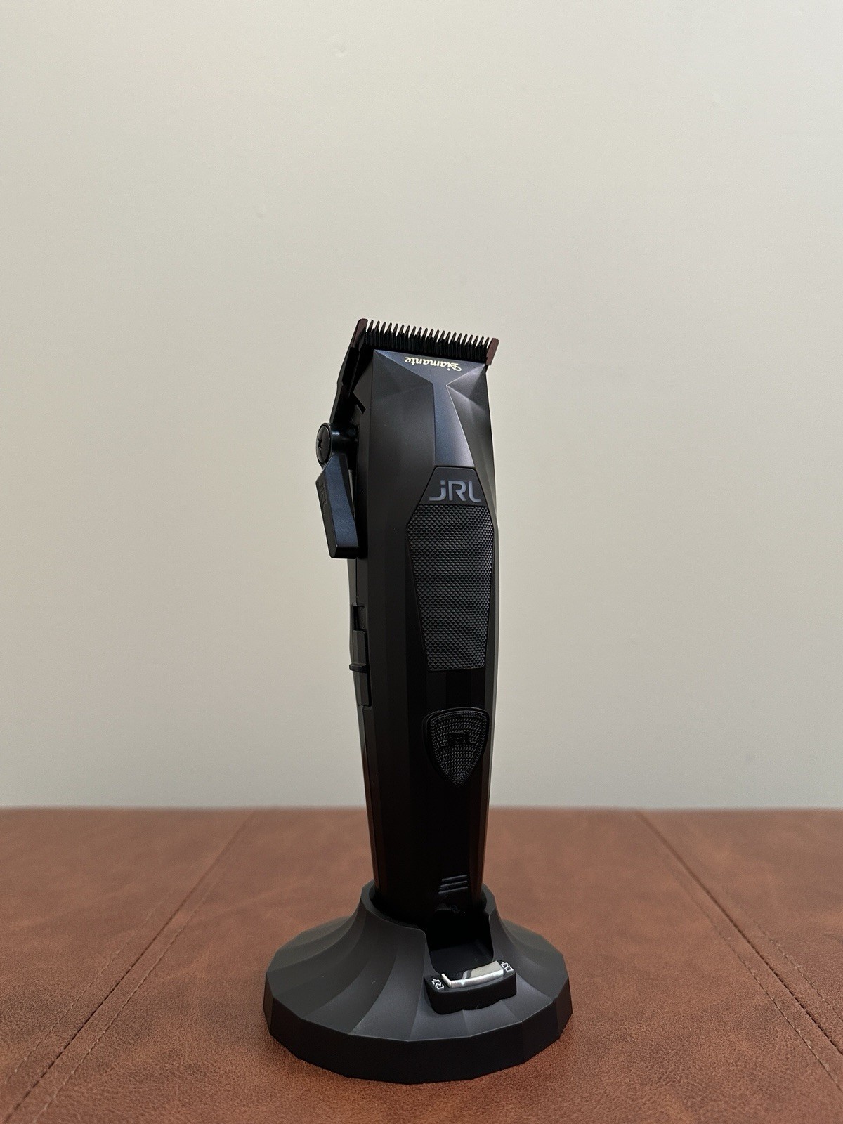JRL Diamante Cordless Clipper Black w/ Charging Stand Barber Professional
