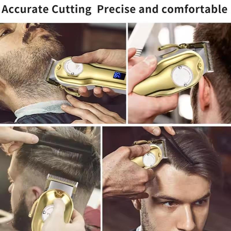 Cordless Professional Hair Clippers Trimmer Kit Men Cutting Machine Barber Salon