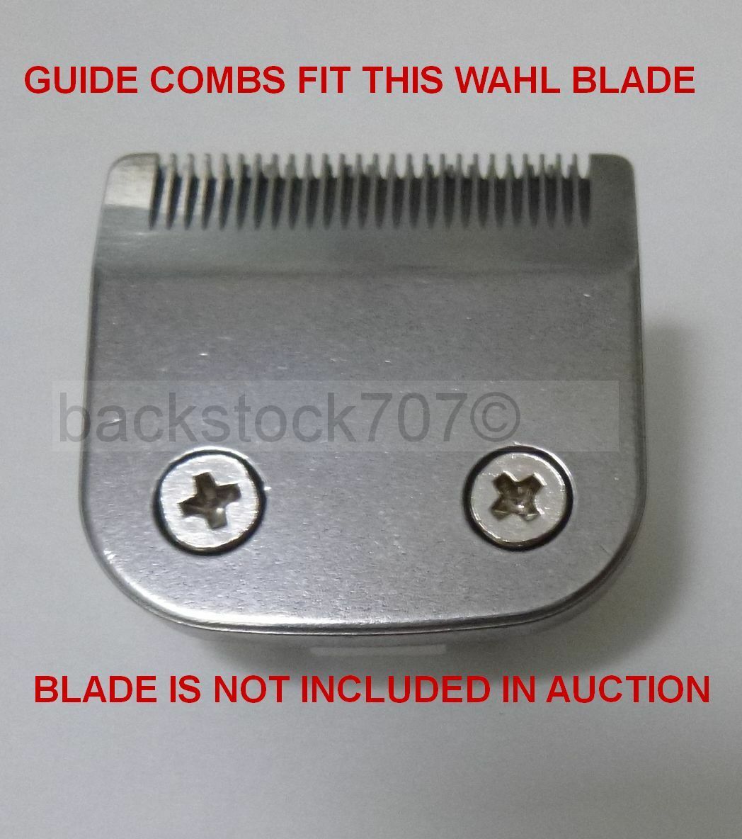 Wahl Trimmer Replacement Blade Guard Beard Stubble Comb Set and 6 Position Guide