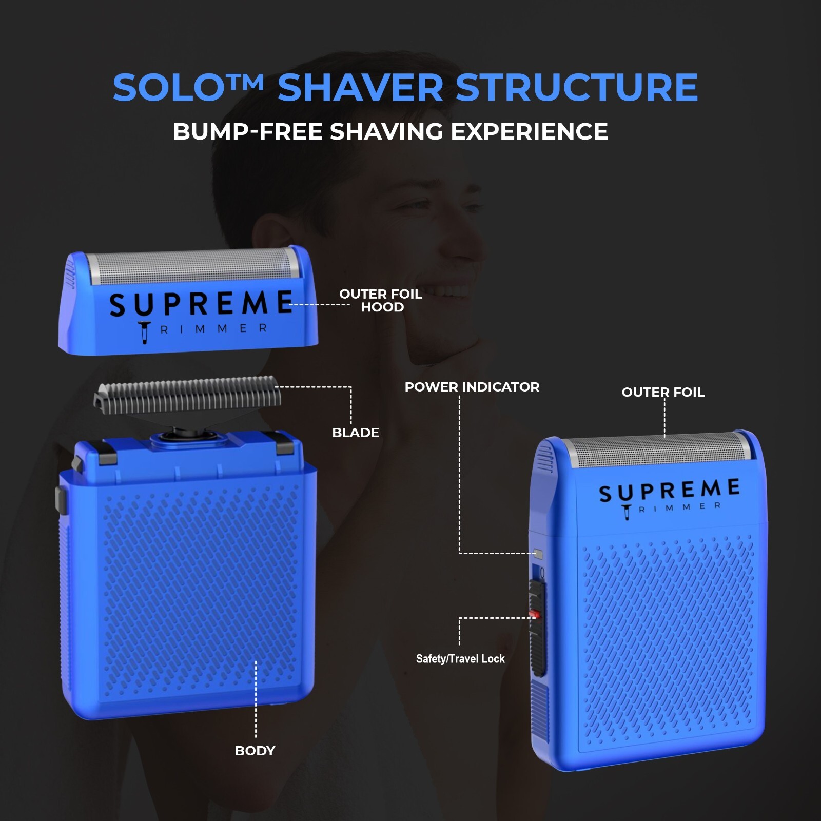 Supreme Trimmer STF101 SOLO – Pocket Size Foil Shaver – Factory Recertified