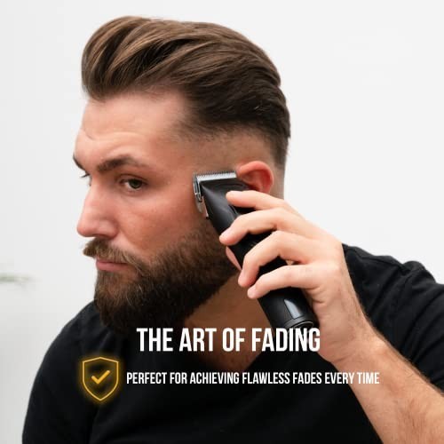 Professional Hair Clippers Cordless Barber Kit for Men Metal LED Display Fast