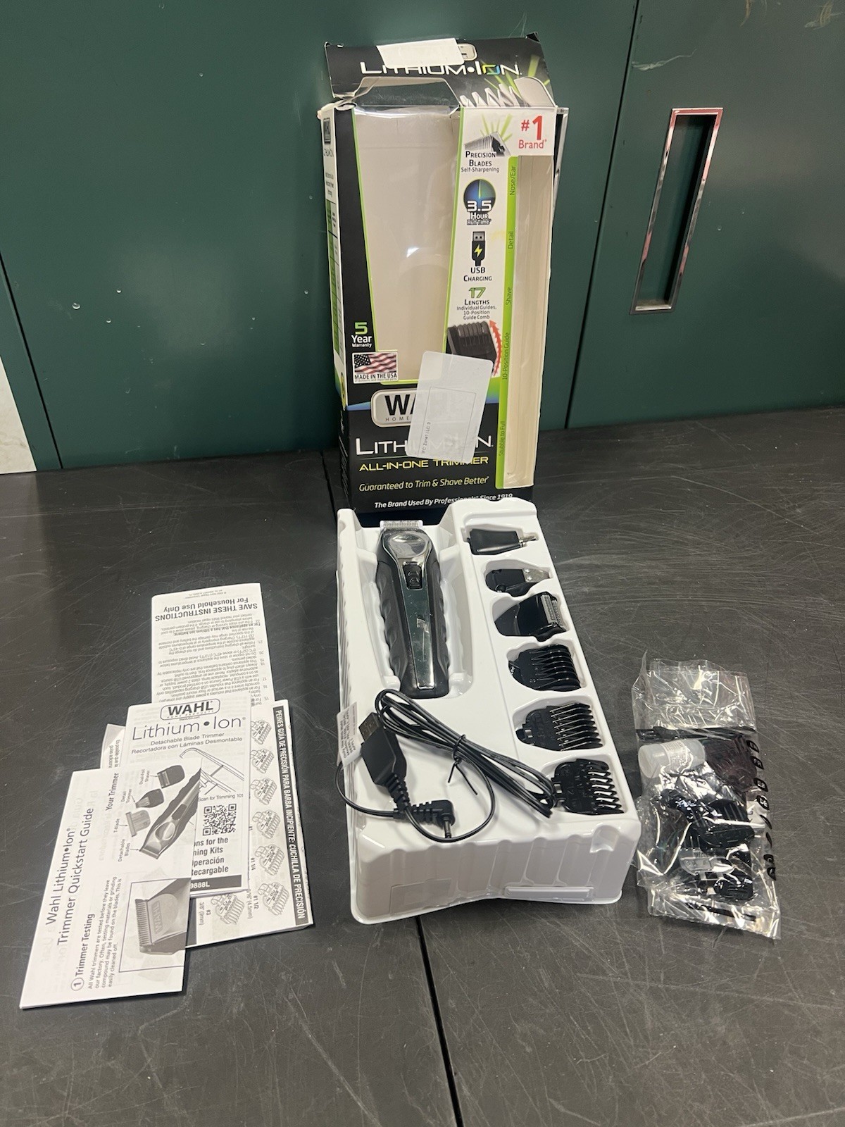 Wahl Lithium Ion All in One Trimmer 9888-600 Complete Set