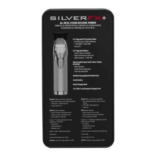 BaBylissPRO SILVERFX Trimmer & Shaver | FX787NS, FXFS2