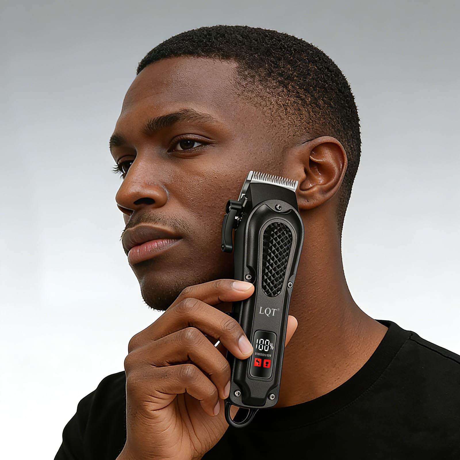 ® Men’s Professional Hair Clippers Kit，Cordless & Corded Barber Clippers Set，…