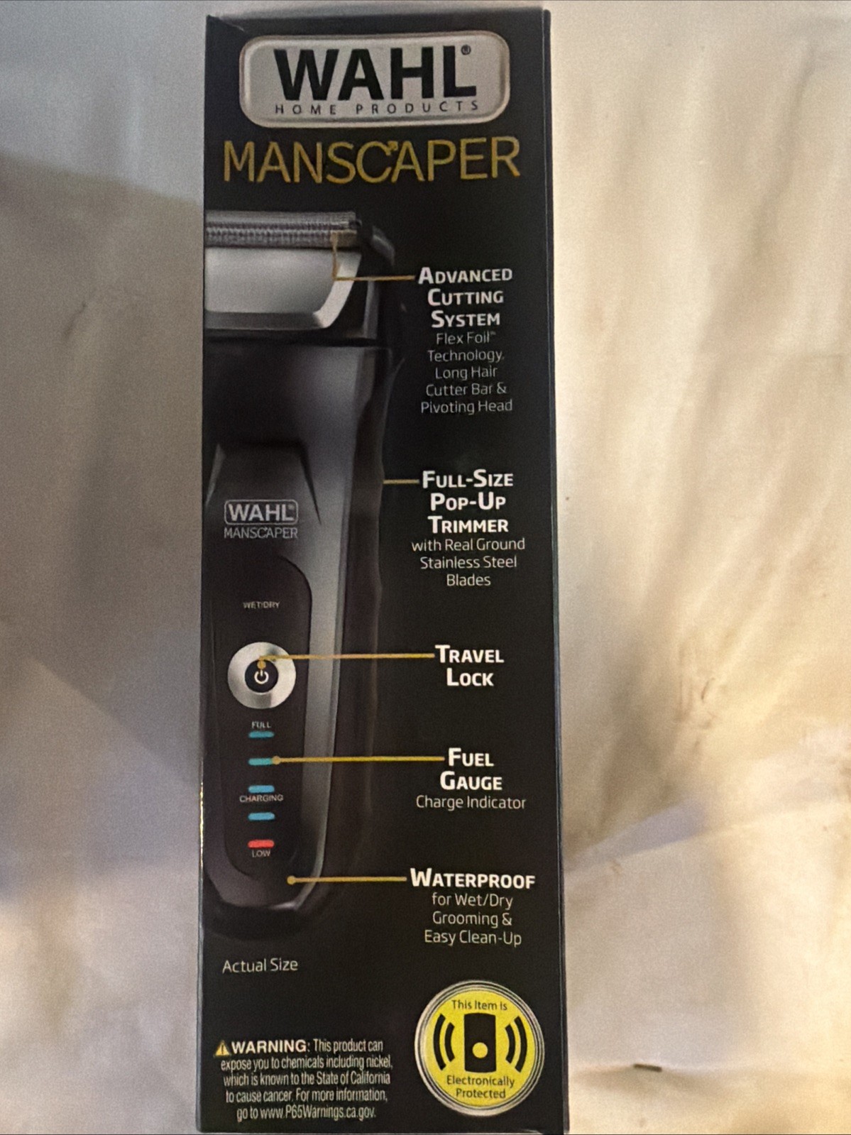 Wahl Manscaper Lithium Ion Shaver – Flexible Foil Grooming Tool – 7074-MI