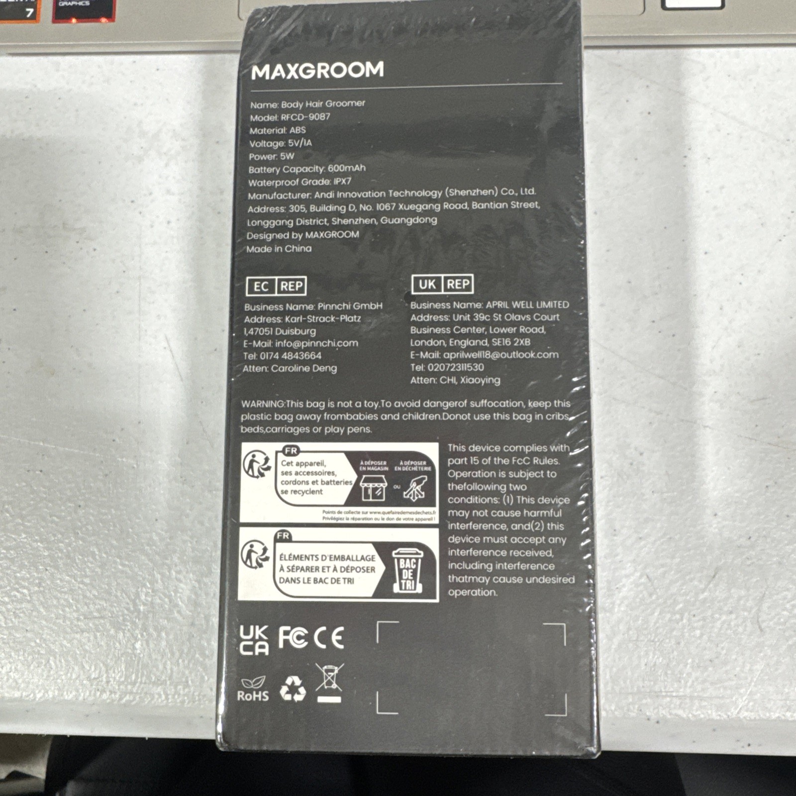 Maxgroom Body Hair Groomer New R1 A14