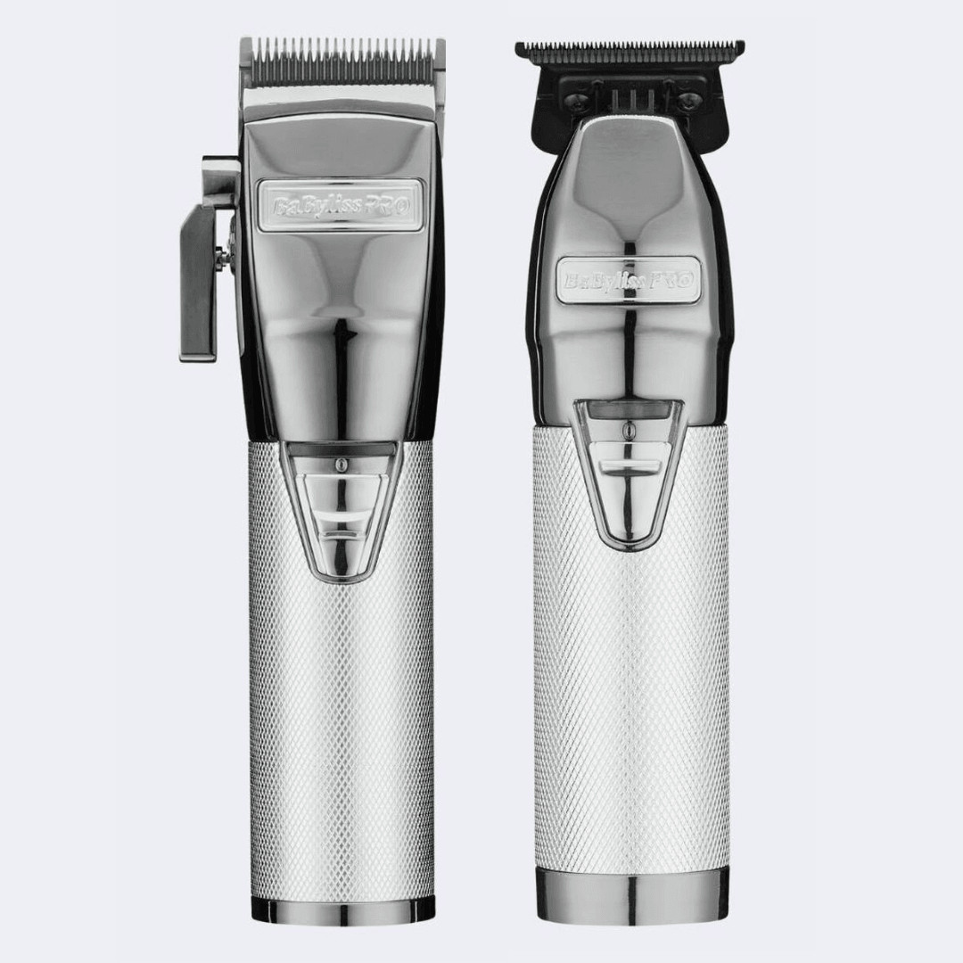 BaBylissPRO® SilverFX+ All-Metal Lithium Clipper & Outlining Trimmer Combo (FX87