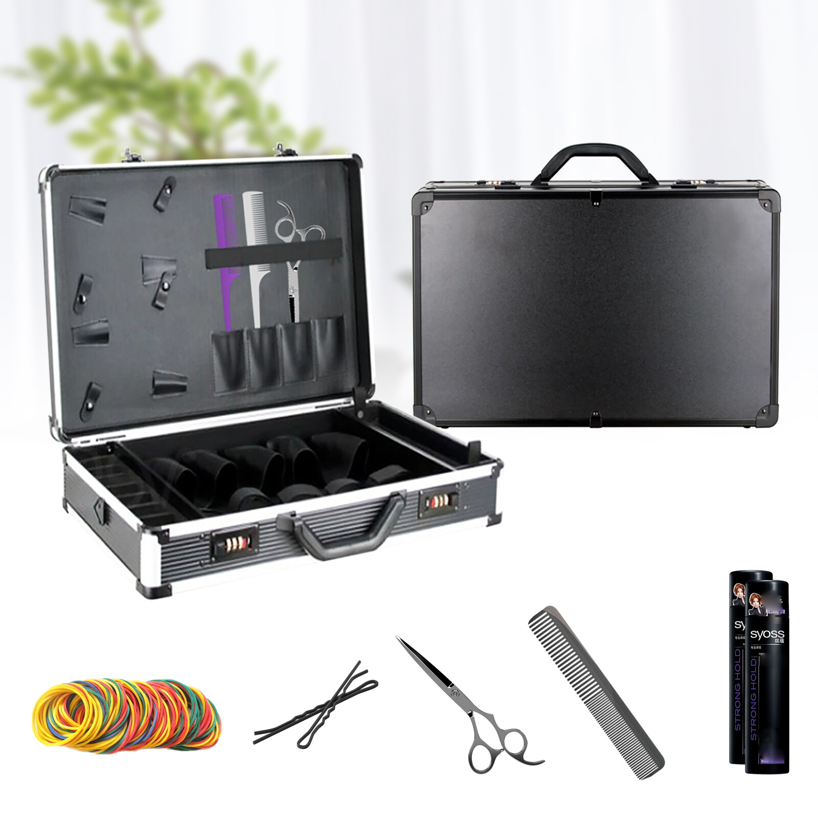 Barber Stylist Suitcase, Carrying Case, For Clippers Trimmers Scissors Tool Box