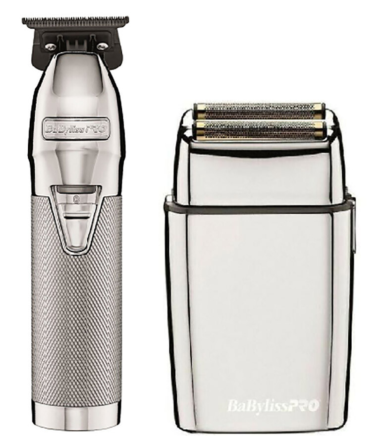 BaByliss Pro Combo SilverFX Skeleton Hair Trimmer & FoilFX02 Shaver /BabylissPro