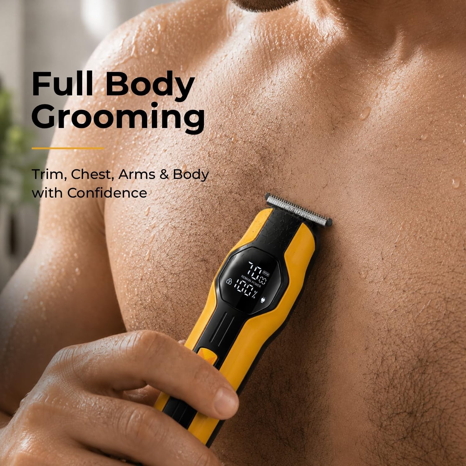VGR V-173 Professional 6-in-1 Grooming Kit Trimmer for Men Yellow/ FREE SHIPPING