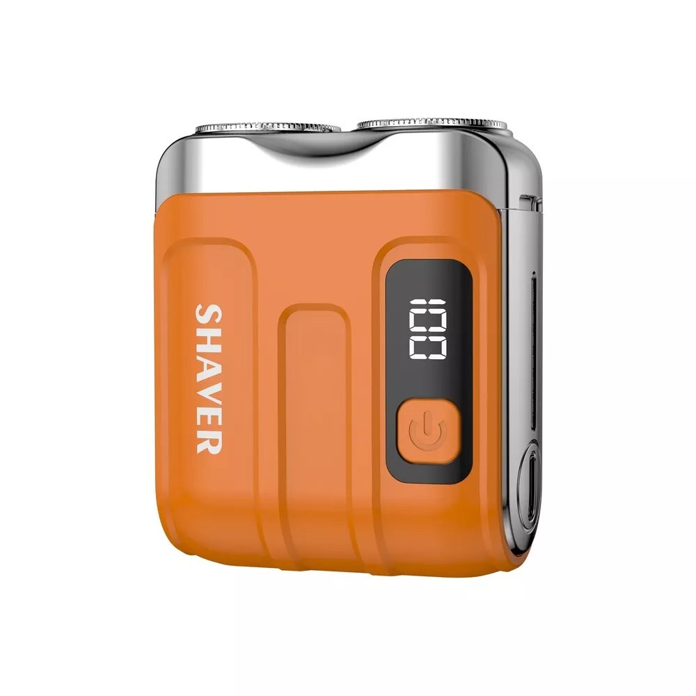 Men Mini Rotating Double Head Travel Shaver USB-C Charging Portable Shaver-R18