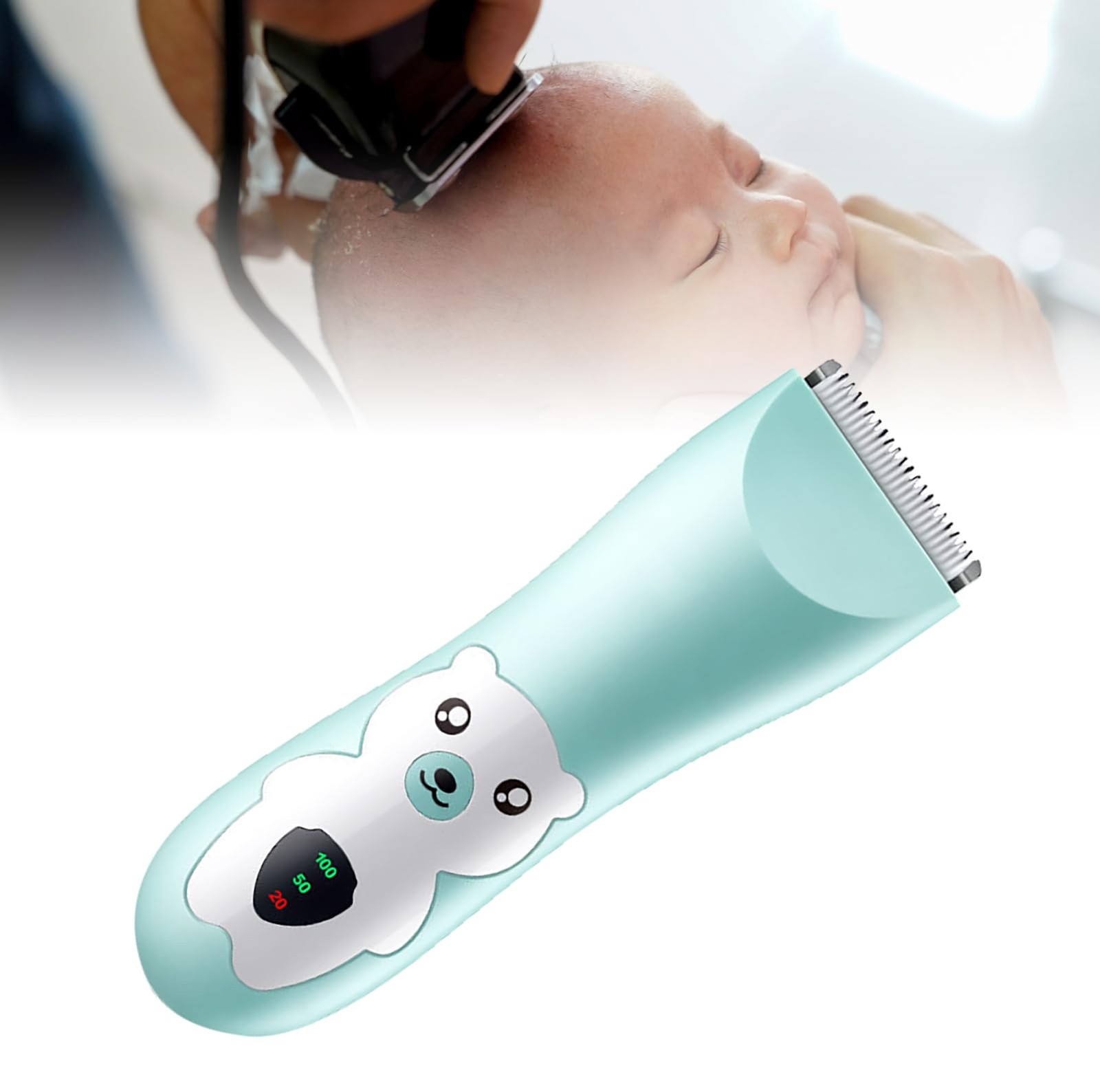 Baby Hair Clippers Ultra Quiet, Safe Electric Hair Trimmer for Kids & Infants…