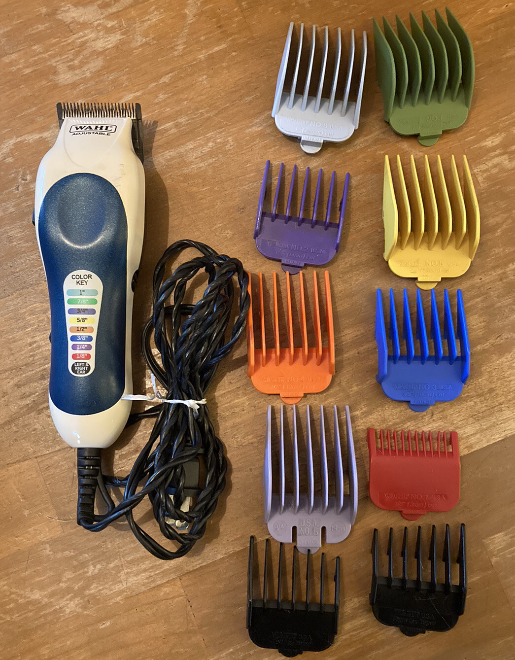 Wahl Hair Trimmers Precision Clippers Home Haircutting 10 Guards Made In USA