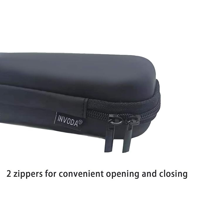Trimmer Case Travel Bag EVA Semi Hard Shell Zipper Storage Razors Mesh 7.5″ 4″ 1
