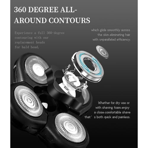 Pinkind 5 Blade Shaver Head Refills for Freebird FlexSeries