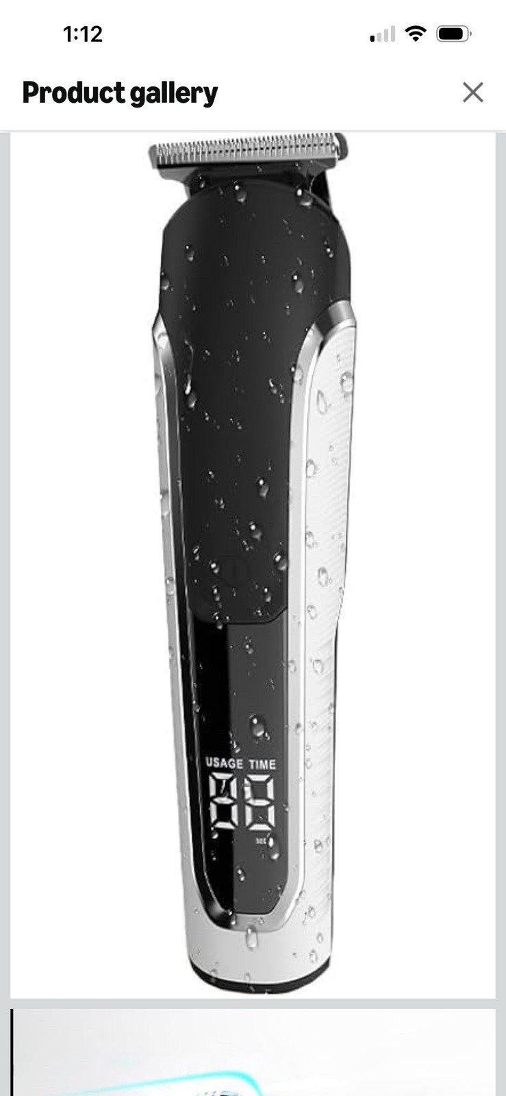 All in One Cordless Mens Beard Grooming Kit, IPX7 Washable Hair Clippers