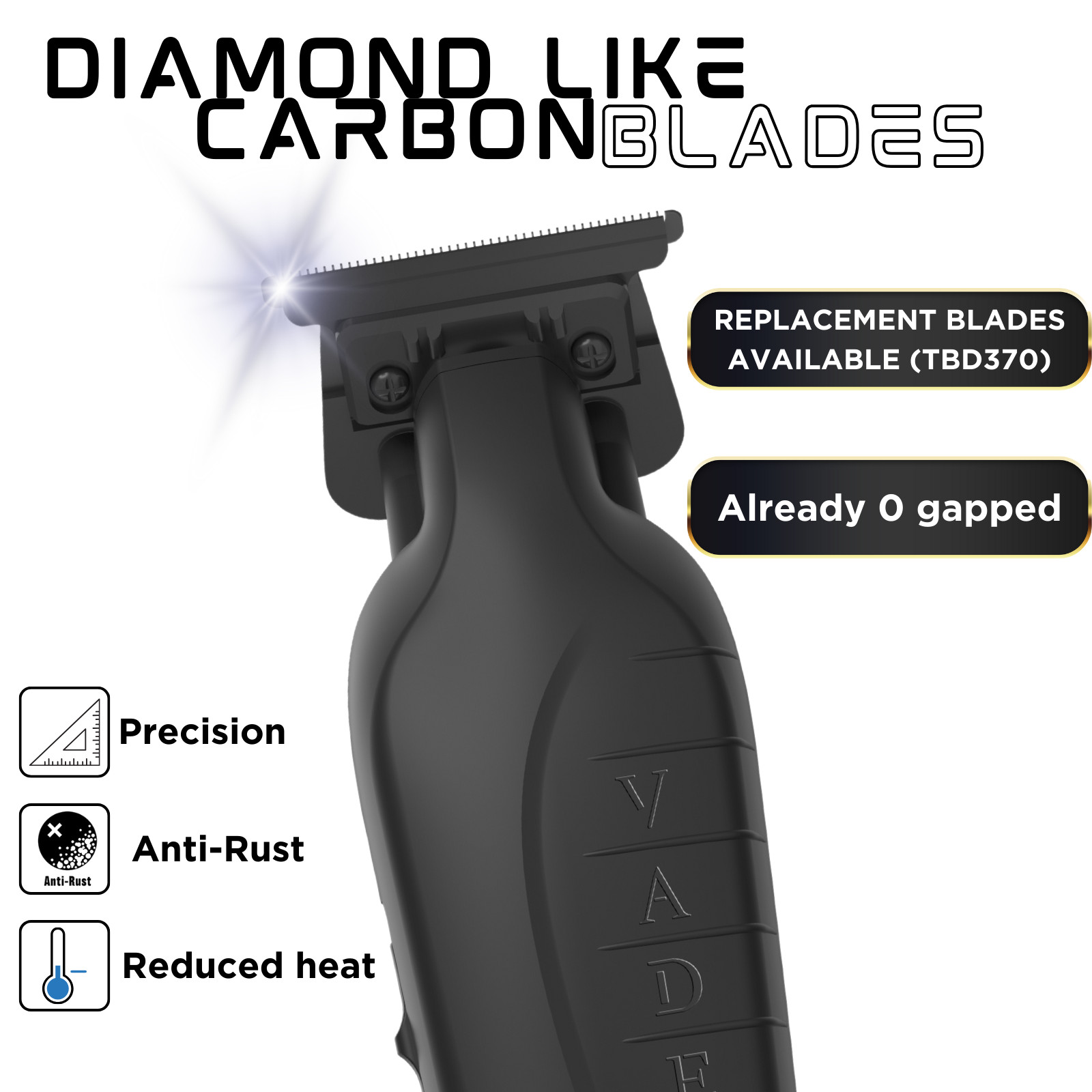 Supreme Trimmer Replacement DLC T-Blade TBD370 | for Vader Trimmer | Graphite