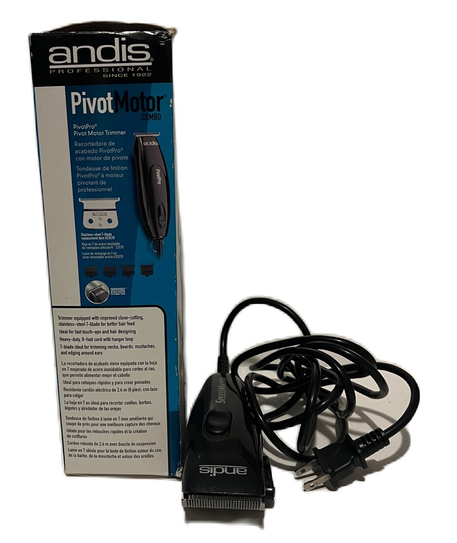 Andis 24075 Pivot Motor CLIPPER ONLY Black With Attachments