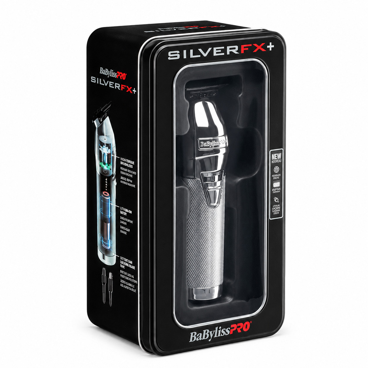 SilverFX Outlining Cordless Trimmer All-Metal Precision Detail Trimmer FX787NS