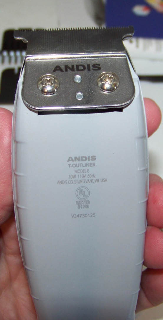 Andis T-Outliner Model G Corded Trimmer Grey T-Blade Barber Hair Clipper