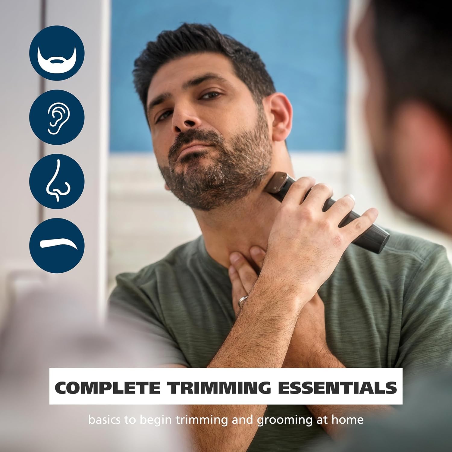 Wahl Cordless Rechargeable Nose Beard Trimmer for Men Detail Trimmer Kit Nose