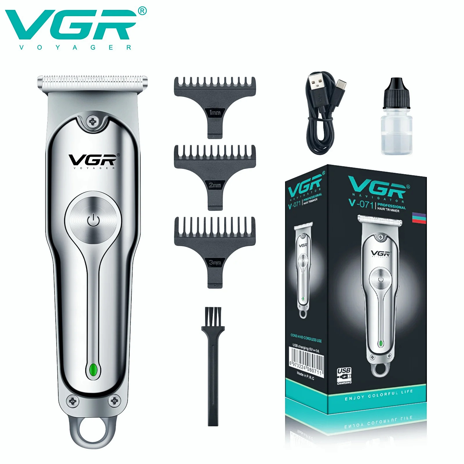 VGR V-071 Hair Cutting Machine Electric Hair Clipper Professional Haircut Machin