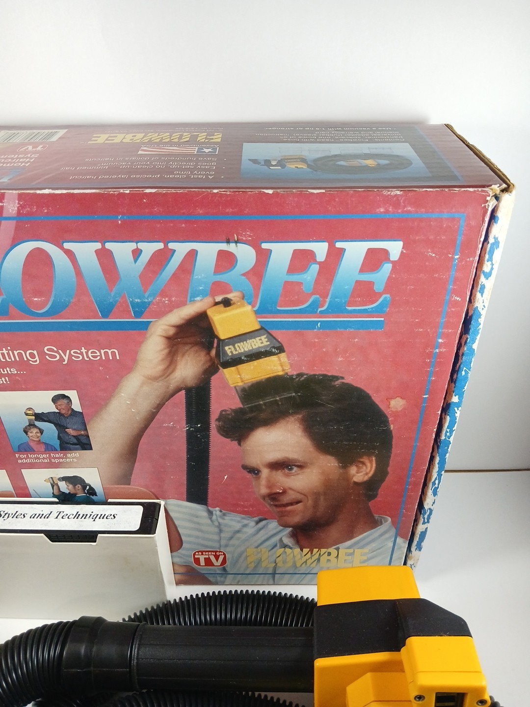 Flowbee Home Haircutting System W/ Box, VHS, And Accessories Tested